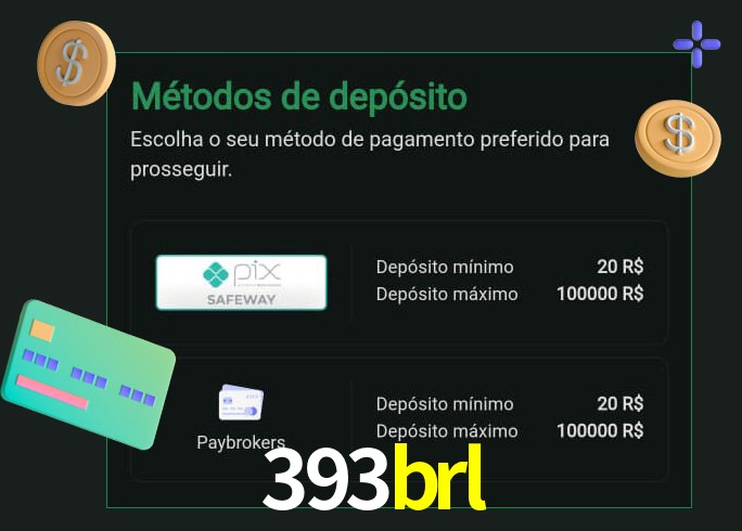 O cassino 393brl oferece uma grande variedade de métodos de pagamento